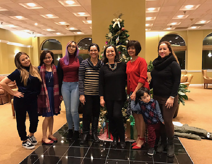 group of people smiling