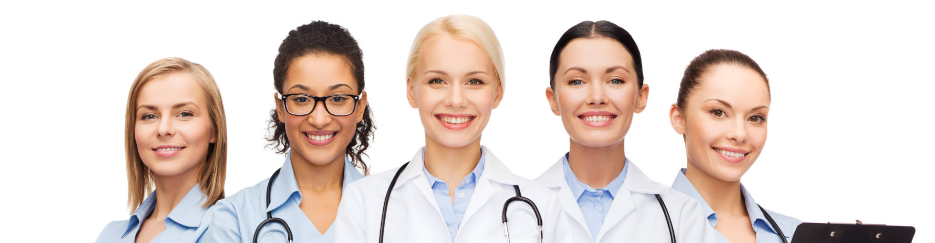 group of nurses smiling