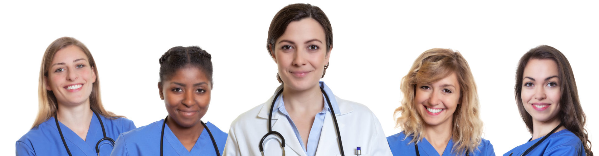 group of nurses in white and blue uniform